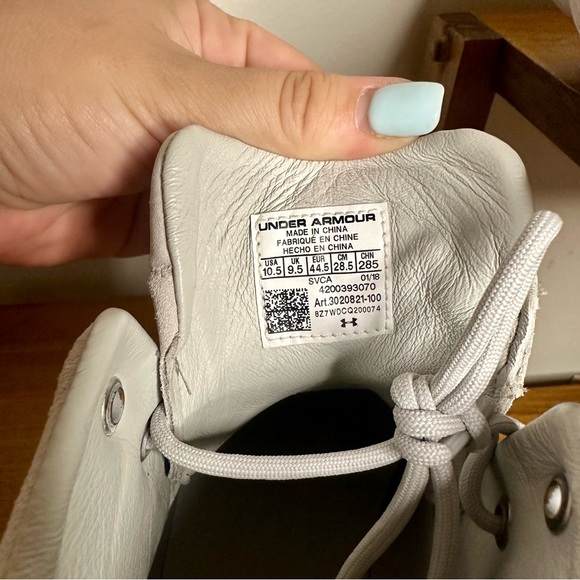 💥LAST CHANCE💥Suede Under Armour UAS Club Mid Leather Sneaker, Size 10.5 Boot - Picture 11 of 15